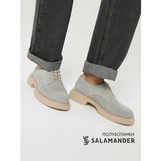 Полуботинки дерби Salamander, размер 37, светло-серый
