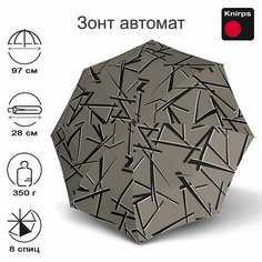 Зонт-трость Knirps, мультиколор, черный