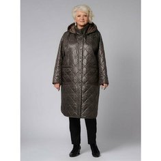 Пальто Karmelstyle, размер 56, коричневый