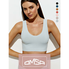 Кроп-топ Omsa, 1 шт., размер 50 (XL), серый