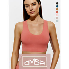 Кроп-топ Omsa, 1 шт., размер 50 (XL), коралловый