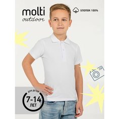 Поло molti Школа 2024, размер 106-116, белый