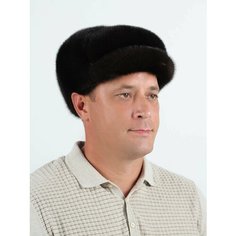 Шапка Меховой век, размер 61-62, коричневый