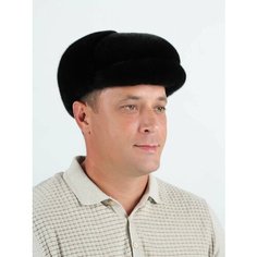 Шапка Меховой век, размер 57-58, черный