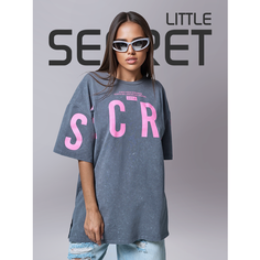 Футболка Little Secret, 1 шт., размер ONE SIZE, серый