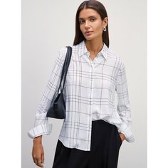 Блуза Zarina, размер 2XS (RU 40)/170, черный, белый