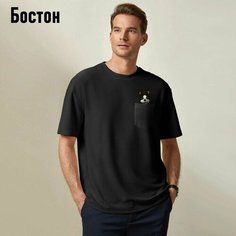 Футболка Терьер, размер 50-54 (XL), черный Friends for Sale