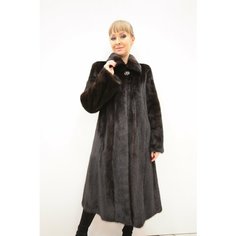 Шуба классика МК СТИЛЬ, размер 48, шоколад