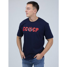 Футболка Традиция Футболка СССР, размер 3XL(56/58-182), темно-синий