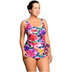 Купальник Lightswim, размер 60-62, фиолетовый, белый, мультиколор, розовый, оранжевый, фуксия, желтый, коралловый, зеленый, синий, голубой