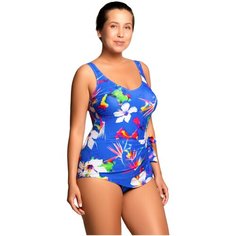 Купальник Lightswim, размер 60-62, белый, мультиколор, розовый, оранжевый, бирюзовый, желтый, коралловый, синий, зеленый, голубой, красный