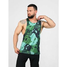 Майка спортивная Barracuda, размер XL, белый, черный, зеленый