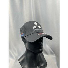 Бейсболка Mitsubishi Бейсболка МИТСУБИСИ кепка MITSUBISHI, размер 55-58, gray