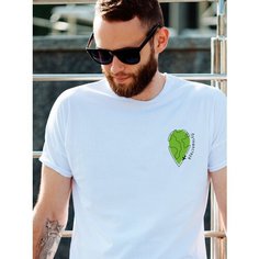 Футболка Just4you, размер 2XL, белый