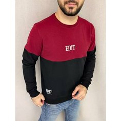 Свитшот EGLO, размер 48, , красный, черный
