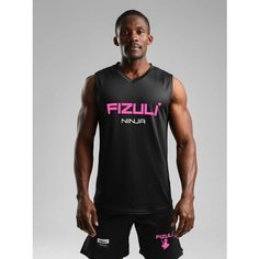 Майка FIZULI, размер L, черный, розовый