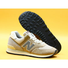 Кроссовки New Balance 574, полнота D, размер 11,5 US, Cloud White/Silver Metallic