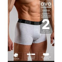 Трусы OVO collezioni Нижнее белье, комплект из 2 шт., размер 48, белый