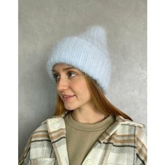 Шапка бини , размер 56/59, голубой Fashion Time