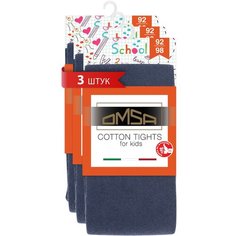 Колготки OMSA KIDS, 3 шт., размер 104-110, blu