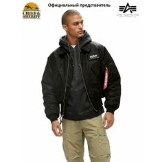 Бомбер ALPHA INDUSTRIES, размер 3XL, чёрный