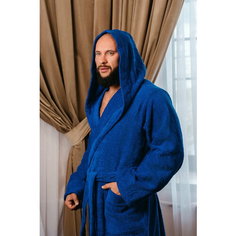 Халат BIO-TEXTILES, размер 44-46, васильковый