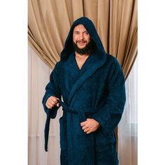 Халат BIO-TEXTILES, размер 44-46, темно-синий