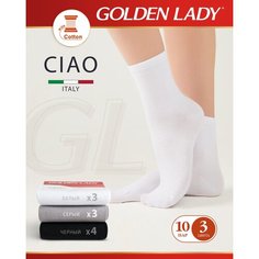 Носки Golden Lady, комплект, 10 пар, размер 35-38, мультиколор