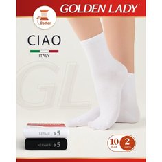 Носки Golden Lady, комплект, 10 пар, размер 35-38, мультиколор