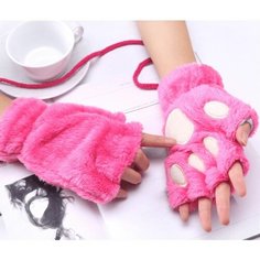 Перчатки , размер 17, розовый Gloves Mittens