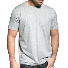 Футболка Fayz-M Мужская серия, размер 48, серый меланж