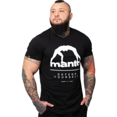 Футболка спортивная Manto, размер S, чёрный