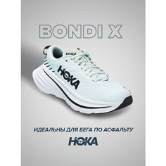 Кроссовки HOKA, полнота B (US)/ на среднюю стопу, размер US8.5/UK7/EU40 2/3/JPN25.5, бирюзовый