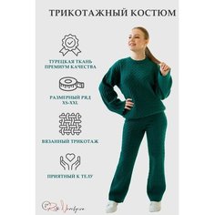 Комплект одежды Rita Vorobyeva Костюм трикотажный 23, размер M/L, зеленый