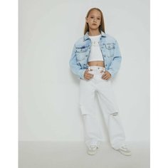 Джинсовая куртка Gloria Jeans, размер 2-4г/98-104, голубой