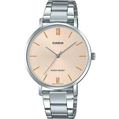 Наручные часы CASIO, серебряный, розовый