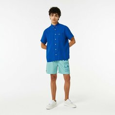 Шорты для плавания LACOSTE, размер TL, бирюзовый
