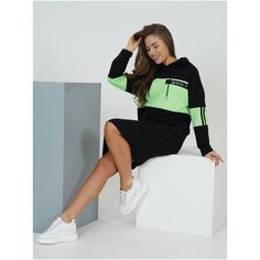Платье LOVETEX.STORE, размер 48, черный/зеленый