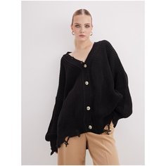 Кардиган KIVI CLOTHING, размер 40/48, , черный