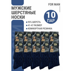 Носки BFL, комплект, 10 пар, размер 41-47, синий Bestyday