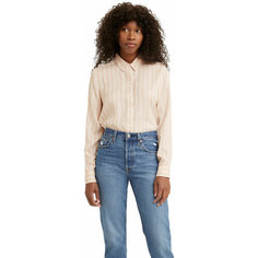 Рубашка Levis Women Long Sleeves Classic Shirt, размер M, бежевый Levis®