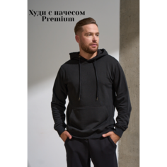Худи Uzcotton Premium, размер 52-54\XXL, , чёрный