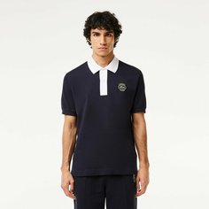 Поло LACOSTE, размер T4, темно-синий
