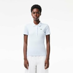 Поло LACOSTE Slim fit, размер T34, голубой
