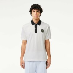 Поло LACOSTE, размер T7, белый