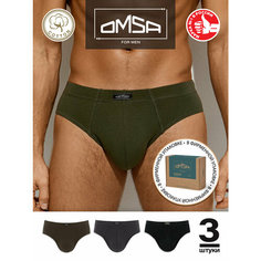Трусы Omsa, комплект из 3 шт., размер 54(3XL), мультиколор