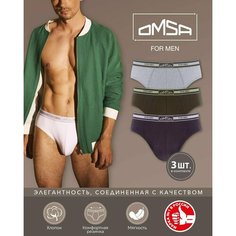 Трусы Omsa, комплект из 3 шт., размер 44(S), мультиколор