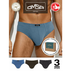 Трусы Omsa, комплект из 3 шт., размер 54(3XL), мультиколор