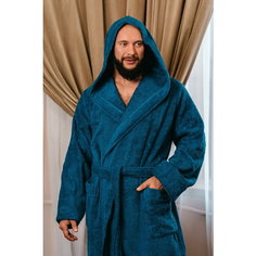 Халат BIO-TEXTILES, размер 52-54, синий