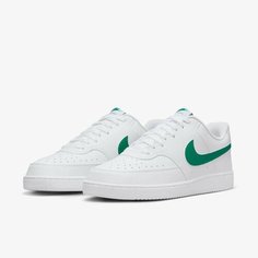 Кеды NIKE Court Vision Low, размер 12, белый/зеленый